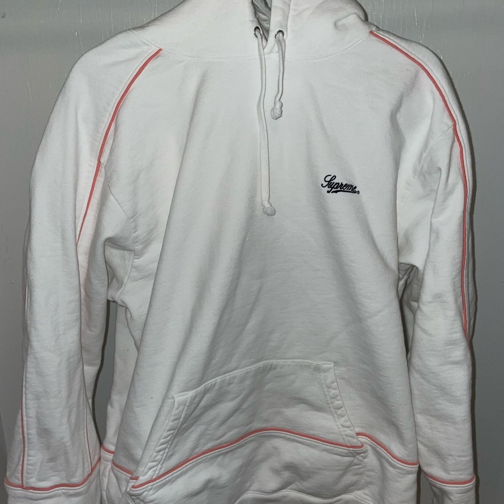 Supreme XL Orange line hoodie